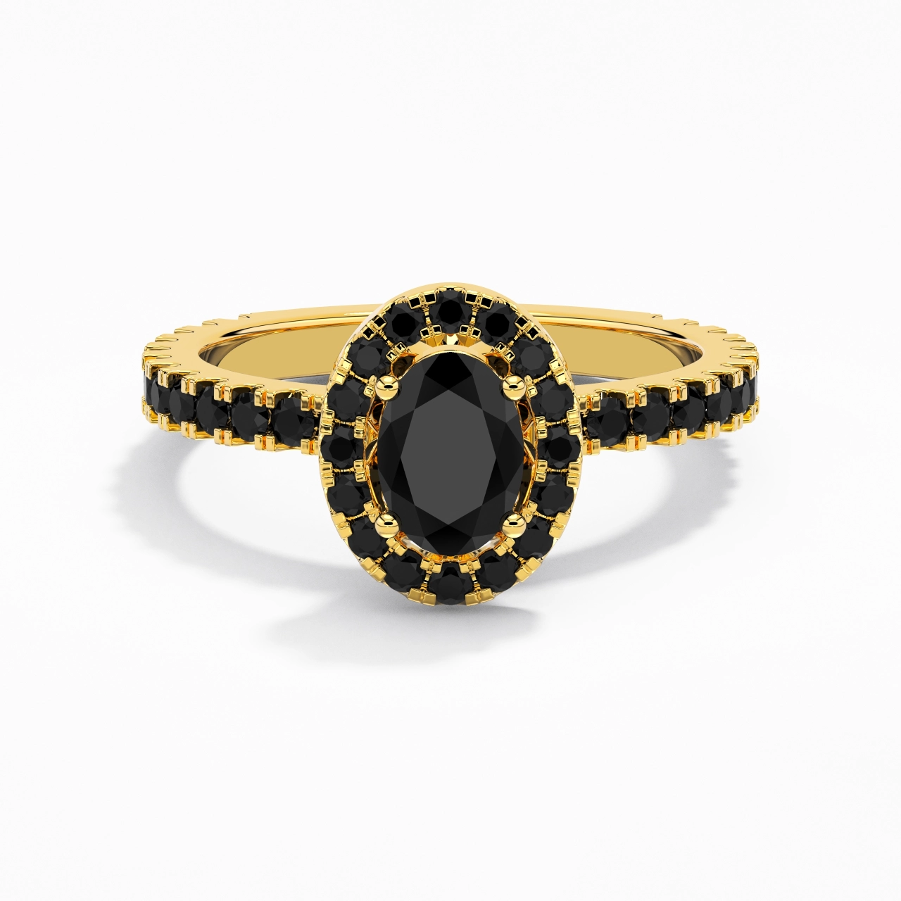 Délicat Ovale 1.00ct Zircon cubique Bague de fiançailles