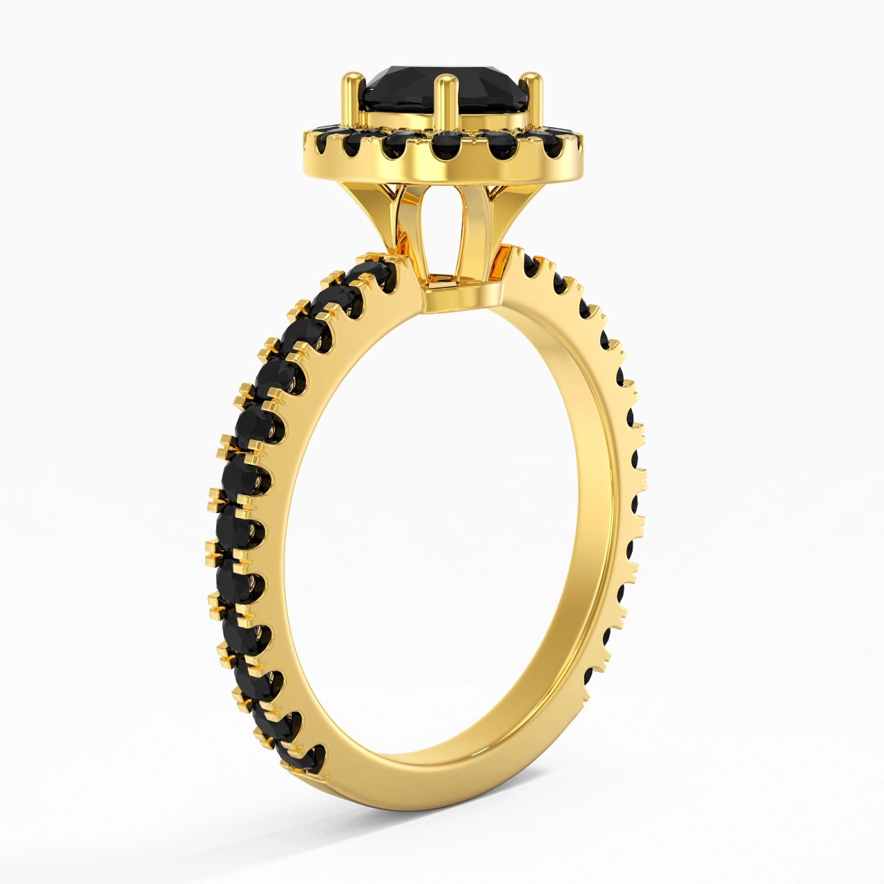 Délicat Ovale 1.00ct Zircon cubique Bague de fiançailles