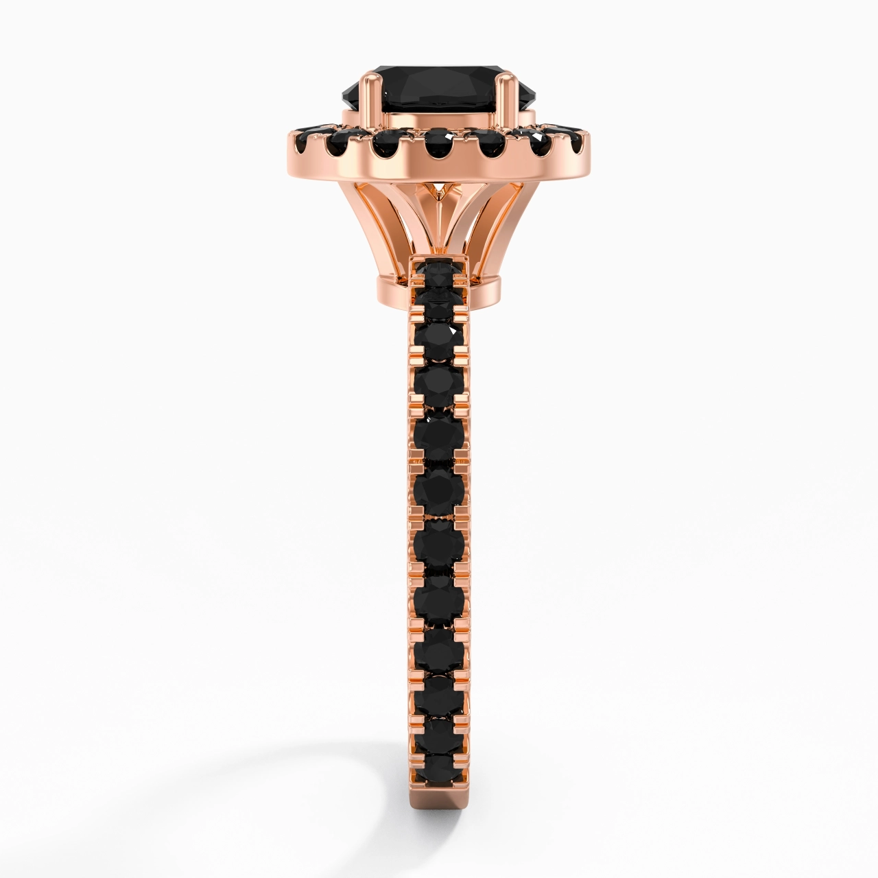 Delicado Ovalado 1.00ct Circonio cúbico Anillo de Compromiso