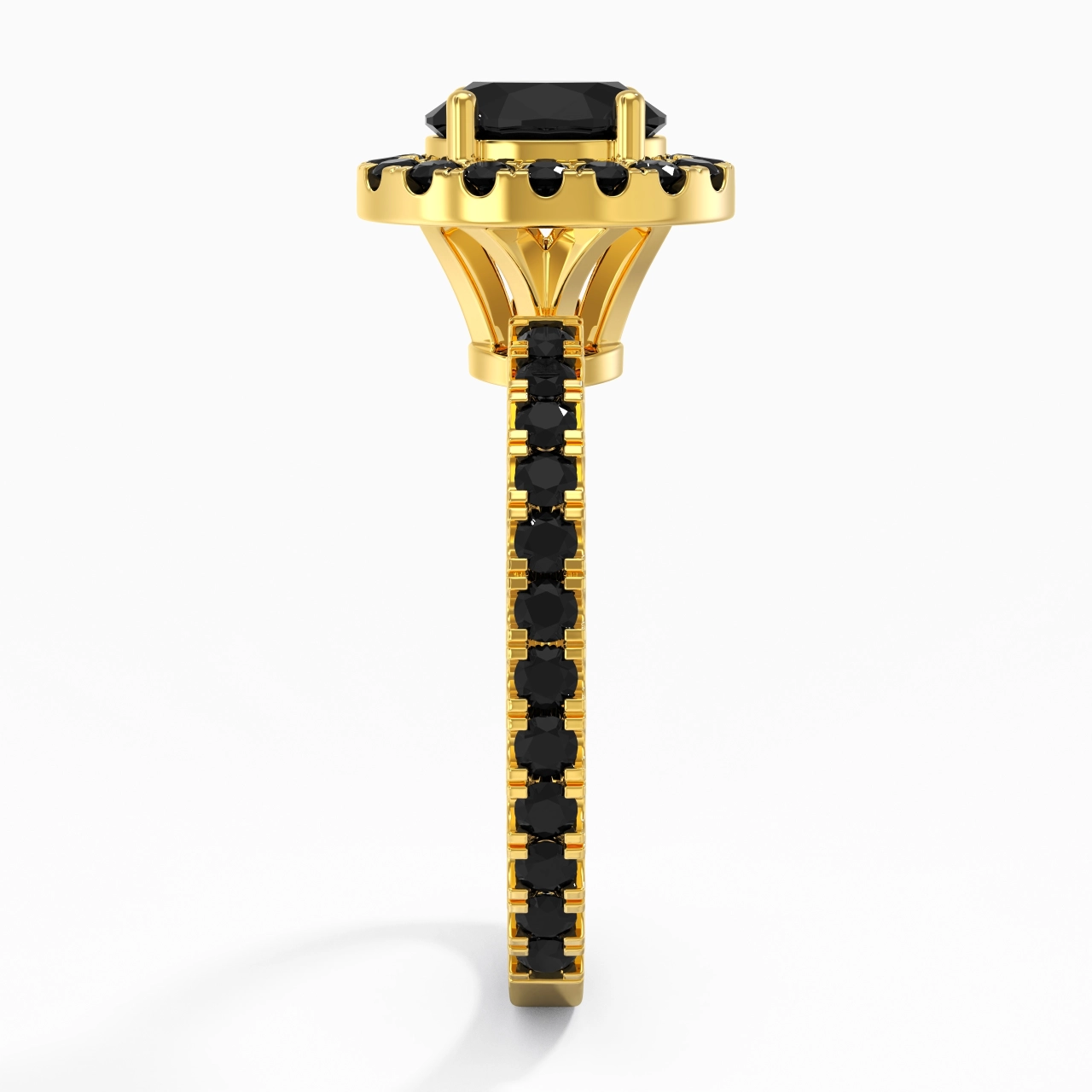 Délicat Ovale 1.00ct Zircon cubique Bague de fiançailles