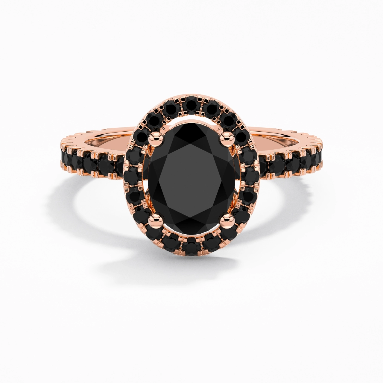 Delicado Ovalado 2.00ct Circonio cúbico Anillo de Compromiso