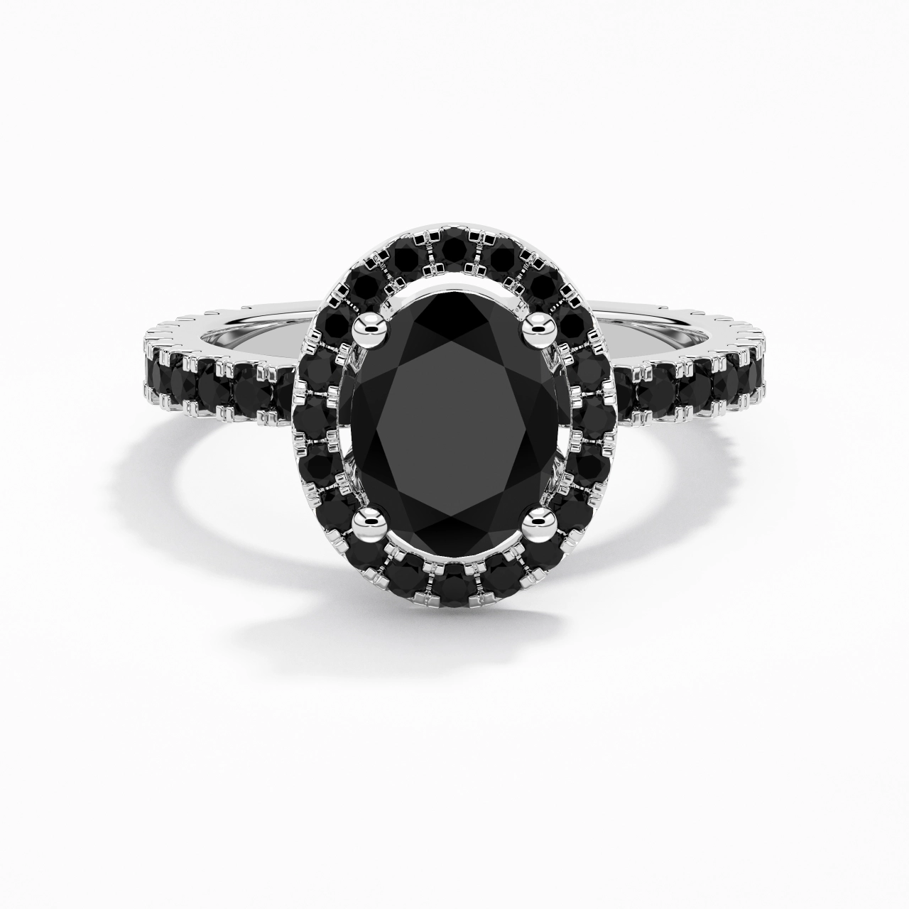 Délicat Ovale 2.00ct Zircon cubique Bague de fiançailles