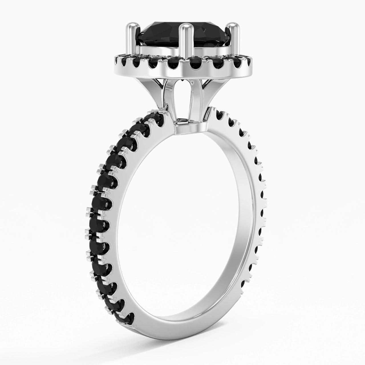 Délicat Ovale 2.00ct Zircon cubique Bague de fiançailles