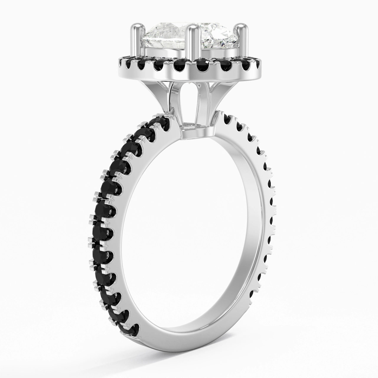 Délicat Ovale 2.00ct Zircon cubique Bague de fiançailles