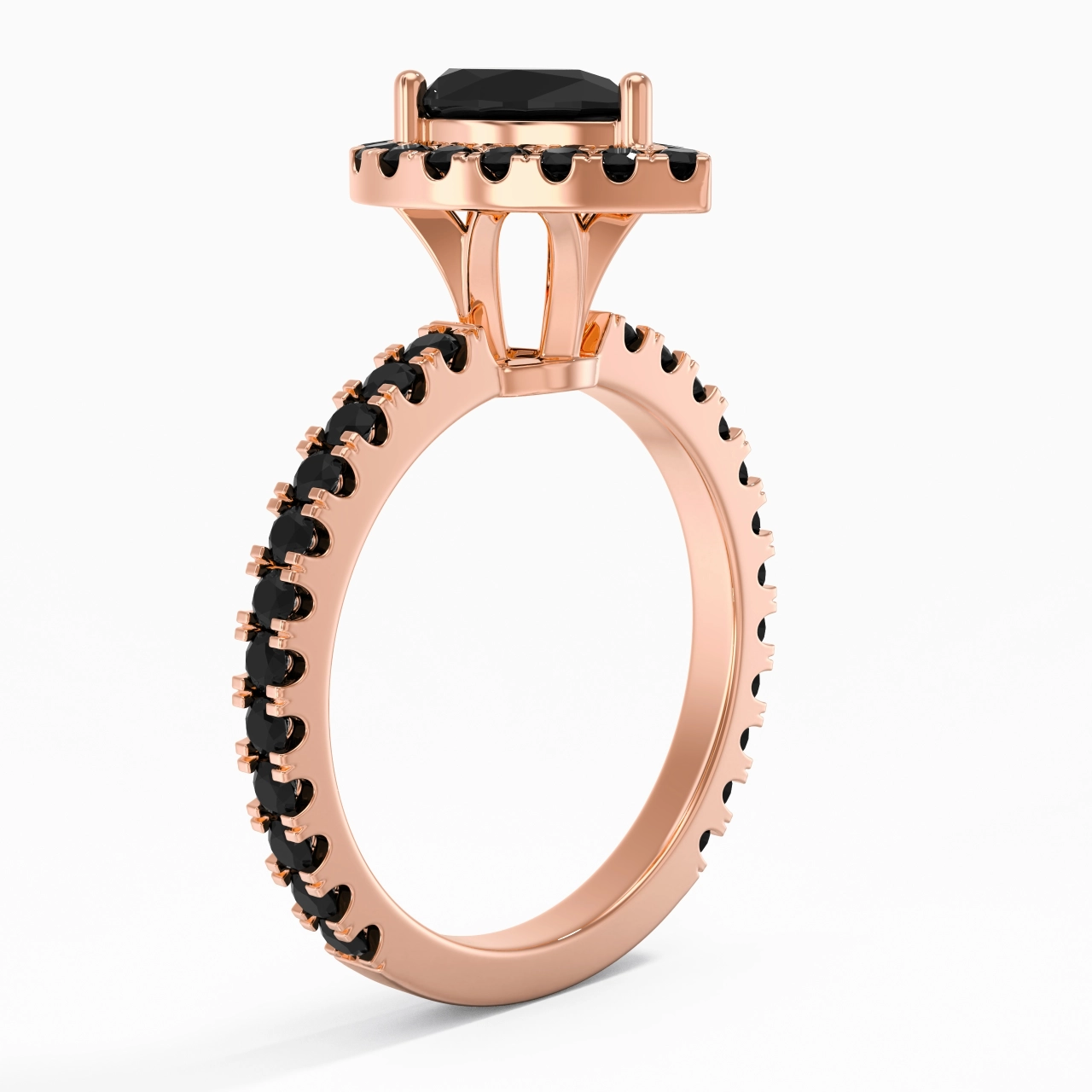 Delicado Pera 1.00ct Circonio cúbico Anillo de Compromiso