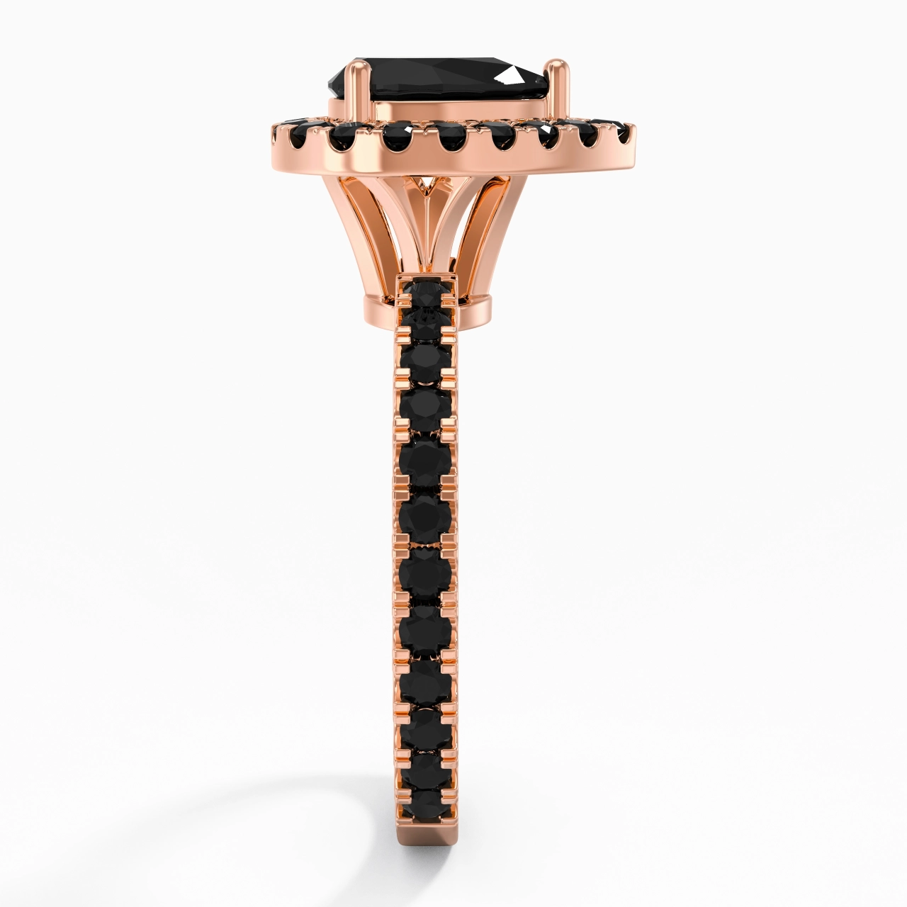 Delicado Pera 1.00ct Circonio cúbico Anillo de Compromiso