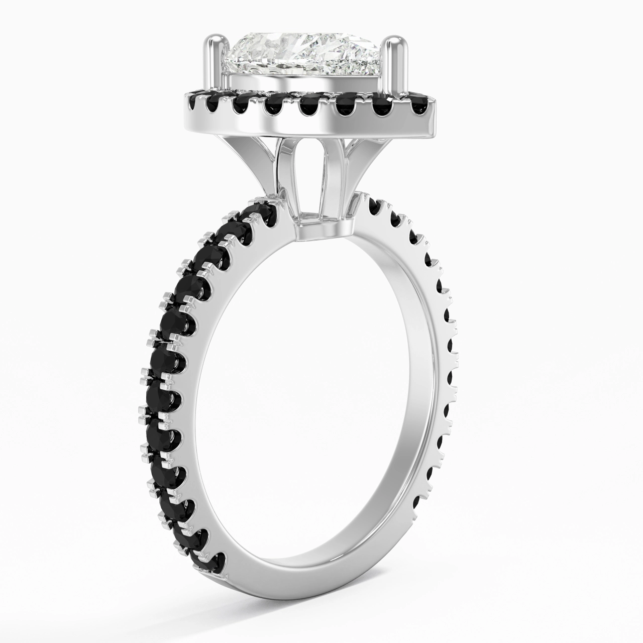 Delicado Pera 2.00ct Circonio cúbico Anillo de Compromiso