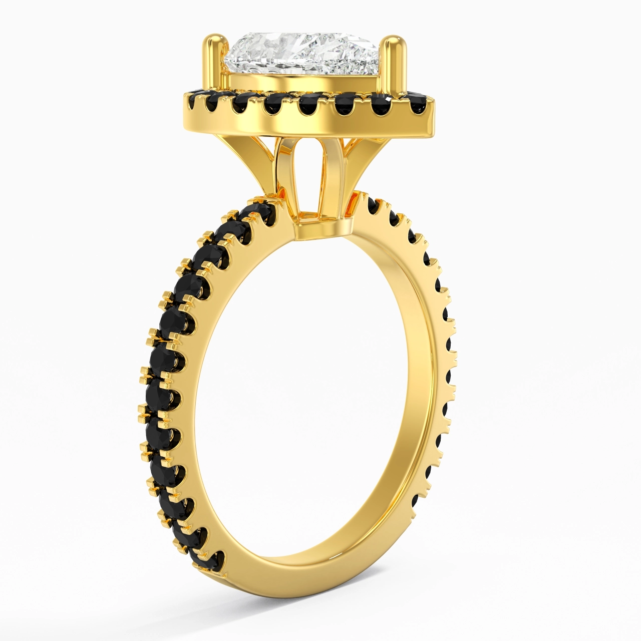 Delicado Pera 2.00ct Circonio cúbico Anillo de Compromiso