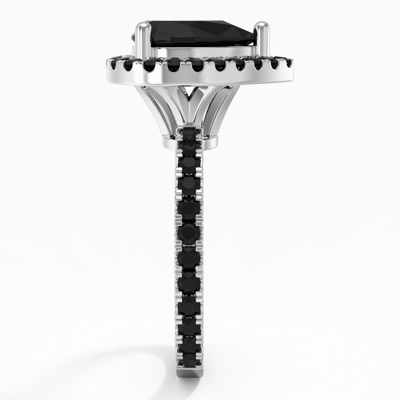 Delicado Pera 2.00ct Circonio cúbico Anillo de Compromiso