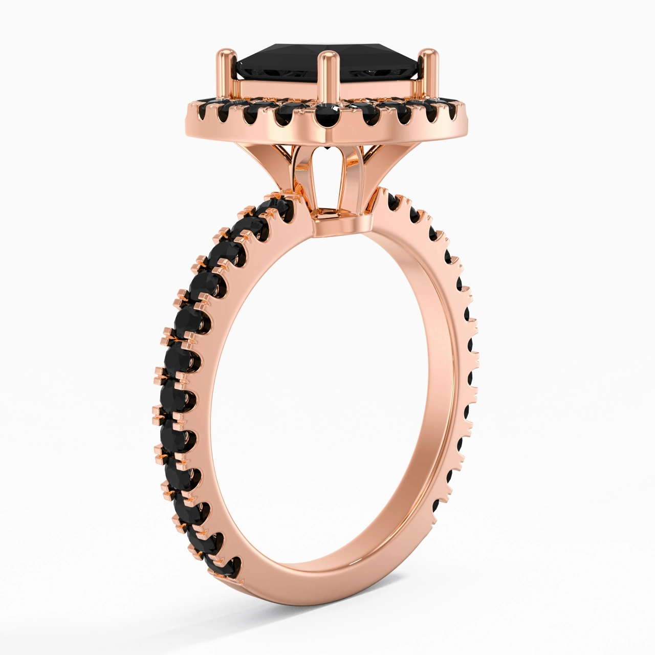 Delicado Princesa 1.50ct Circonio cúbico Anillo de Compromiso