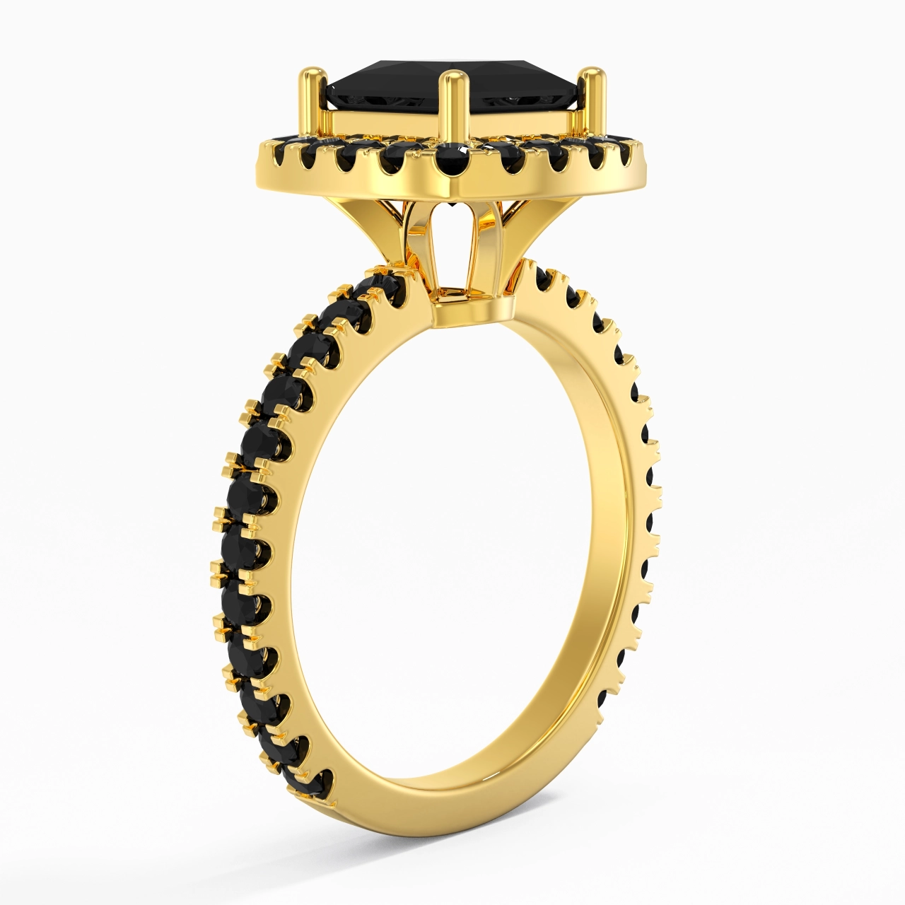 Delicado Princesa 1.50ct Circonio cúbico Anillo de Compromiso