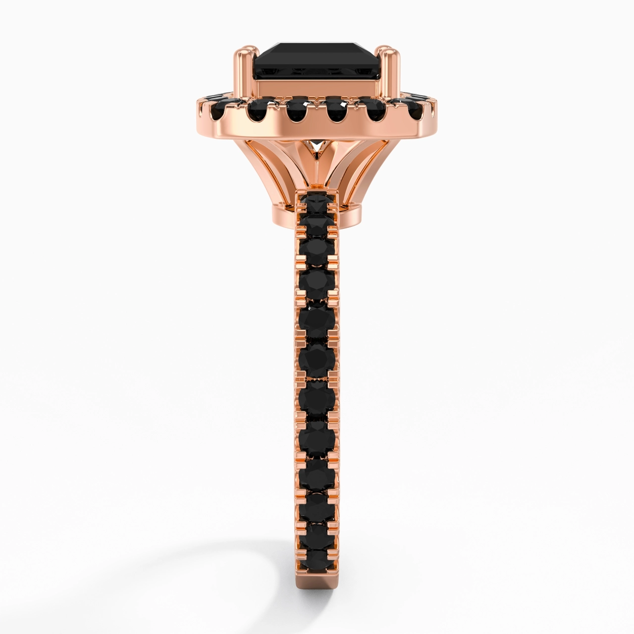 Delicado Princesa 1.50ct Circonio cúbico Anillo de Compromiso