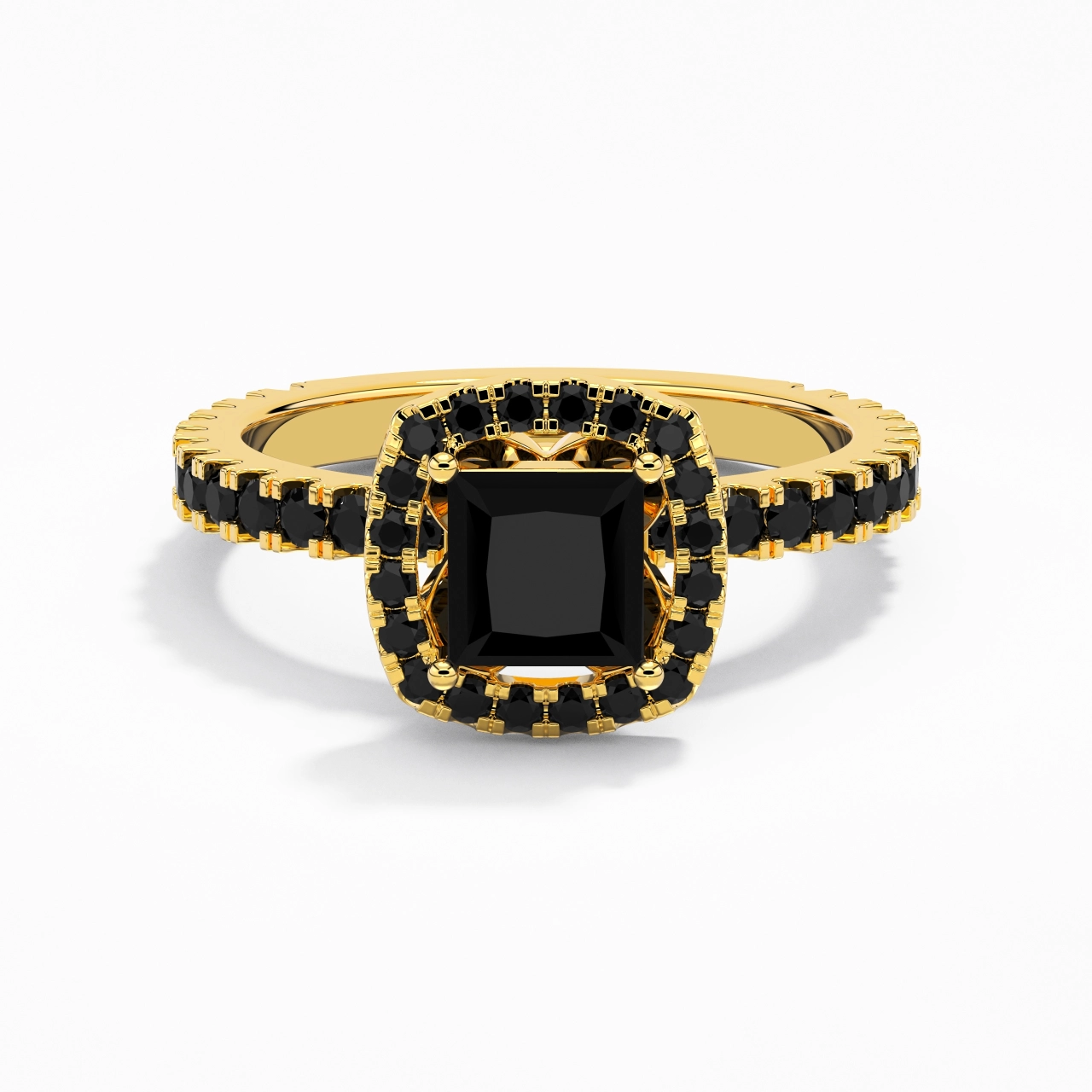 Délicat Princesse 1.00ct Zircon cubique Bague de fiançailles