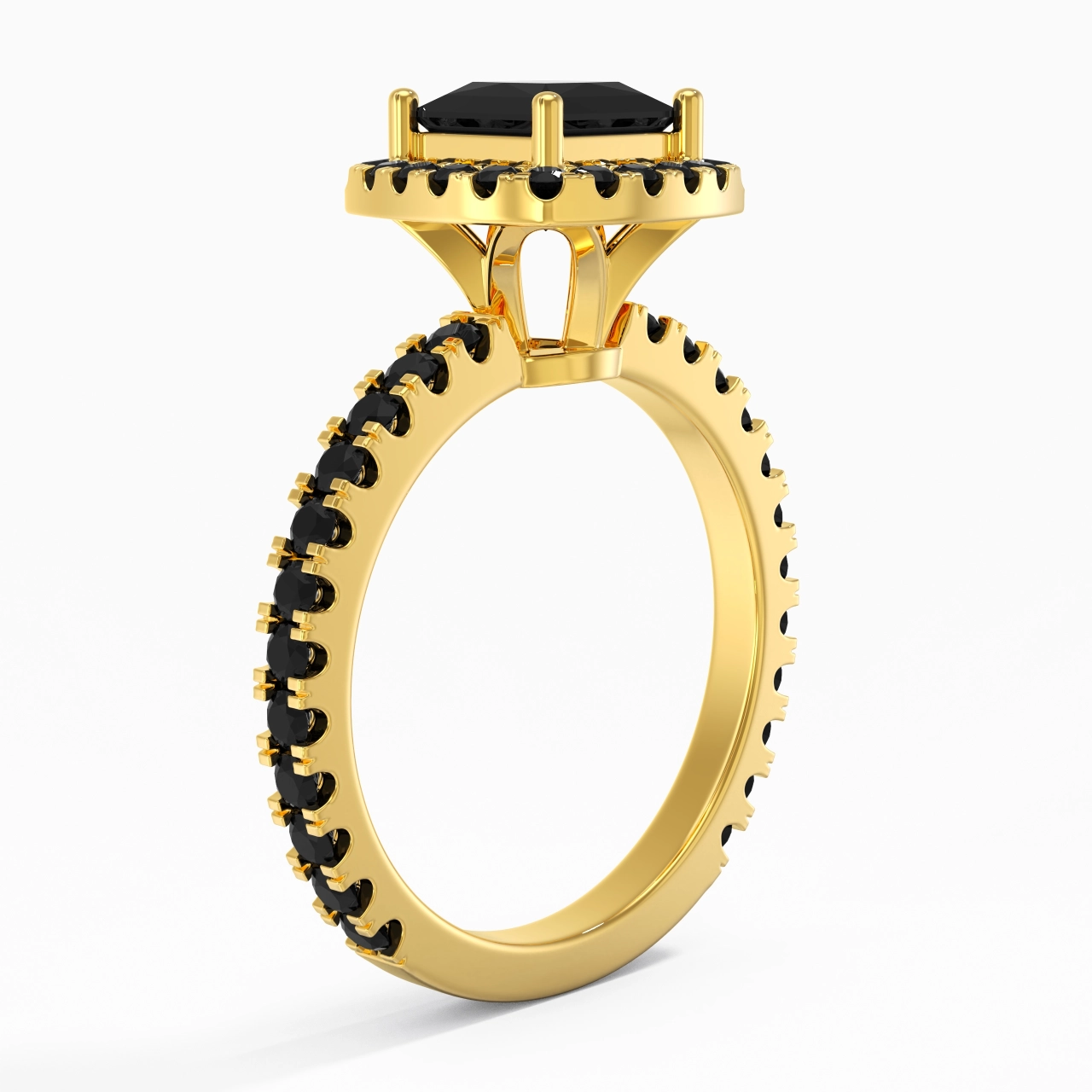 Délicat Princesse 1.00ct Zircon cubique Bague de fiançailles