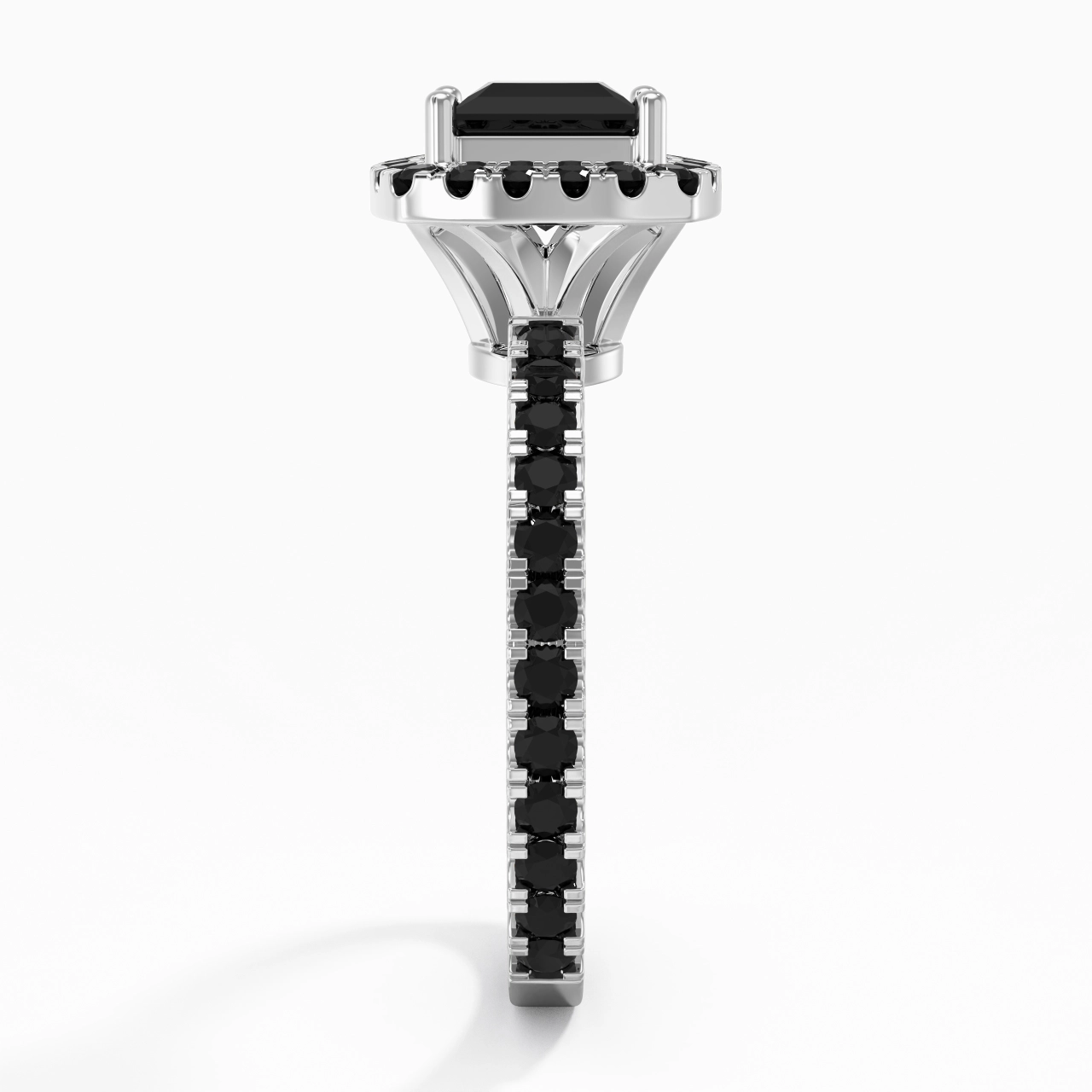 Délicat Princesse 1.00ct Zircon cubique Bague de fiançailles