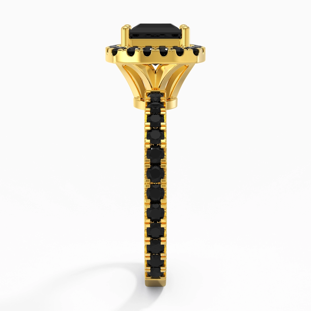 Délicat Princesse 1.00ct Zircon cubique Bague de fiançailles