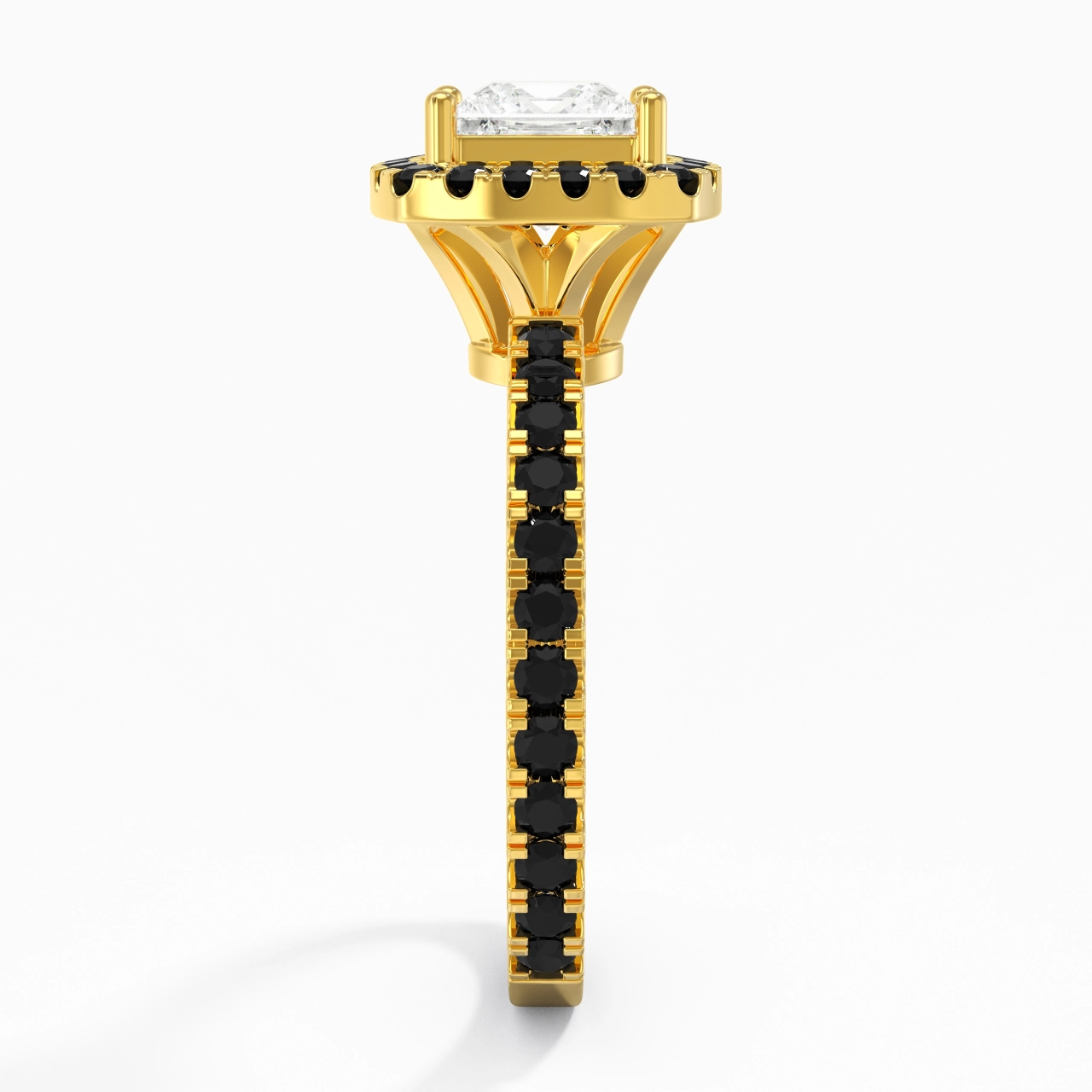 Delicado Princesa 1.00ct Circonio cúbico Anillo de Compromiso