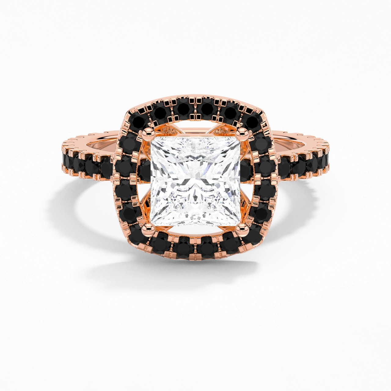 Delicate Princess 2.00ct Cubic Zirconia Engagement Ring