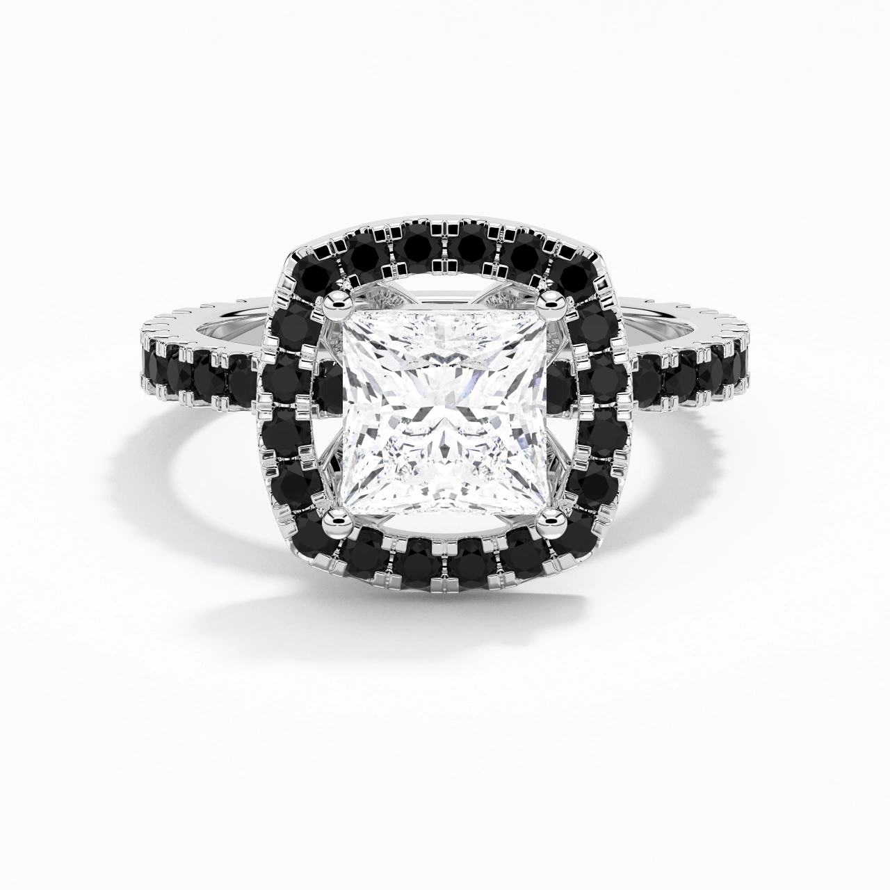 Delicado Princesa 2.00ct Circonio cúbico Anillo de Compromiso