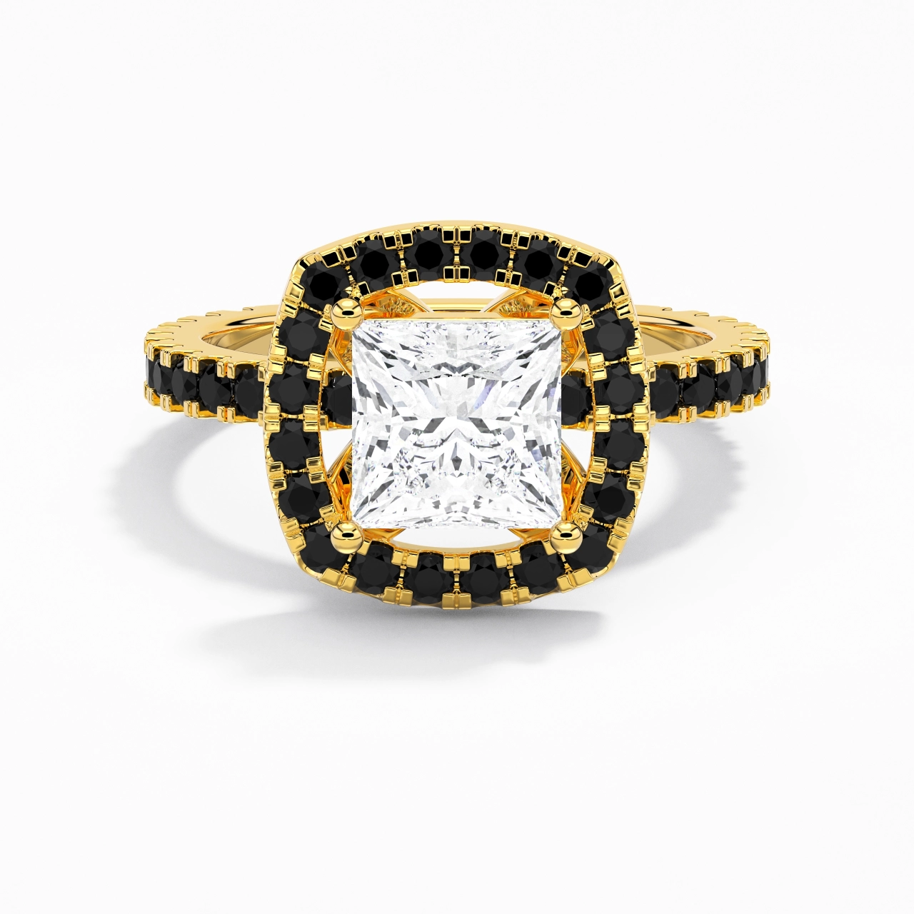 Délicat Princesse 2.00ct Zircon cubique Bague de fiançailles