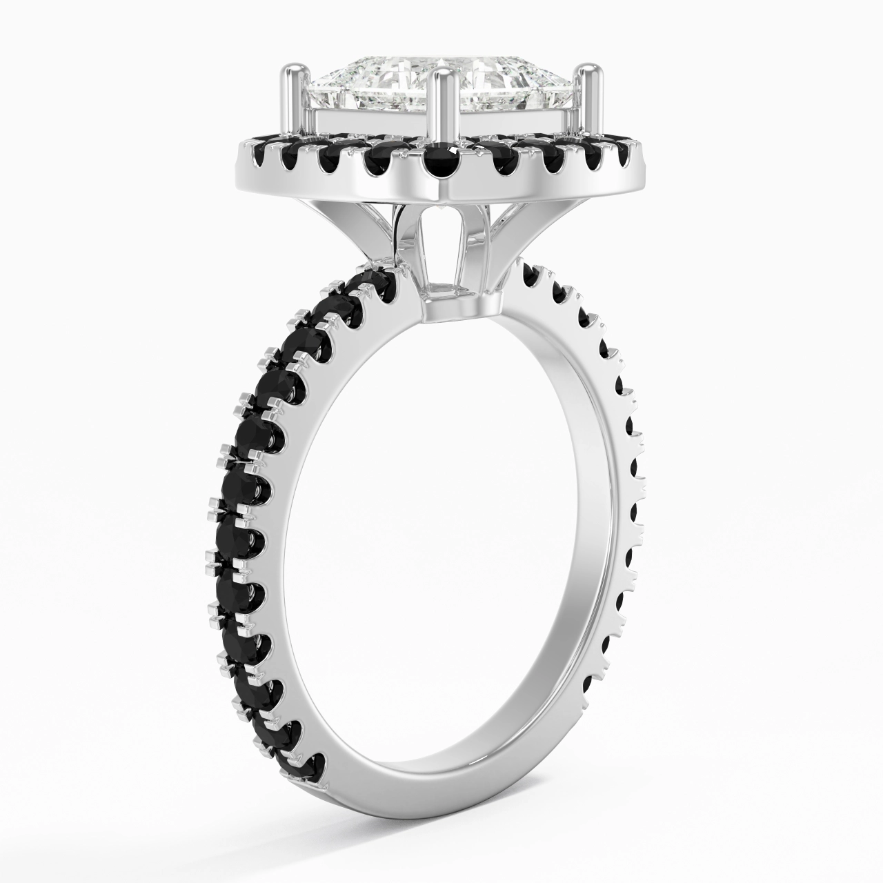 Delicado Princesa 2.00ct Circonio cúbico Anillo de Compromiso