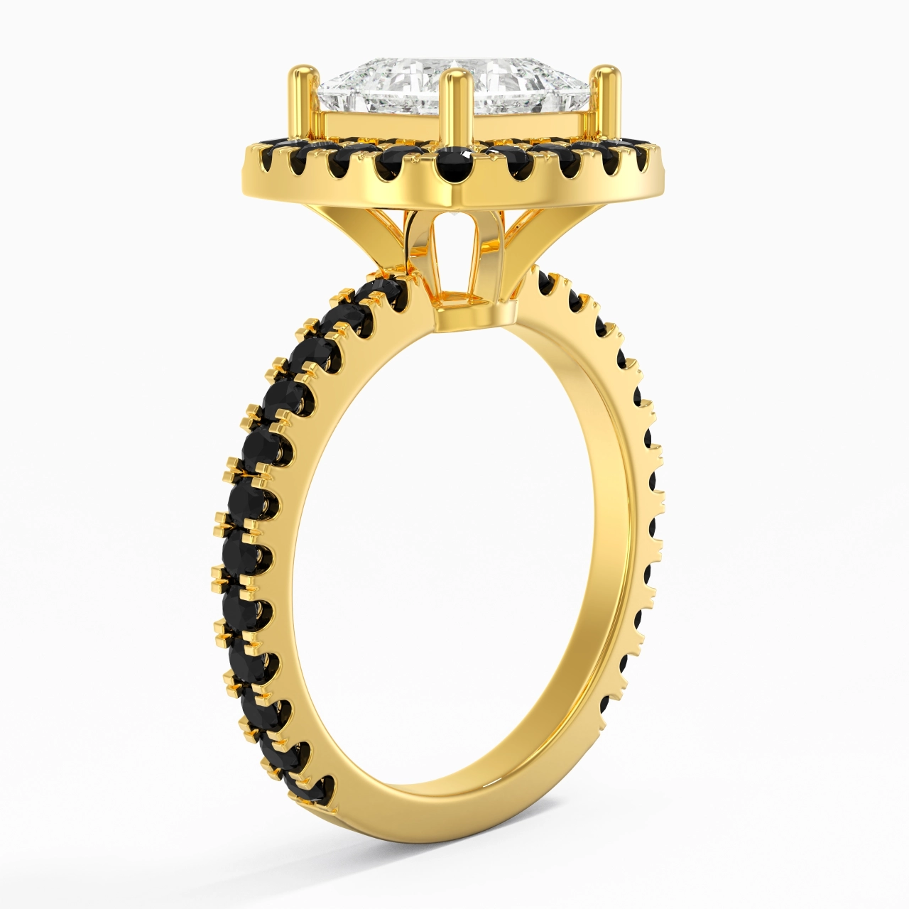 Délicat Princesse 2.00ct Zircon cubique Bague de fiançailles