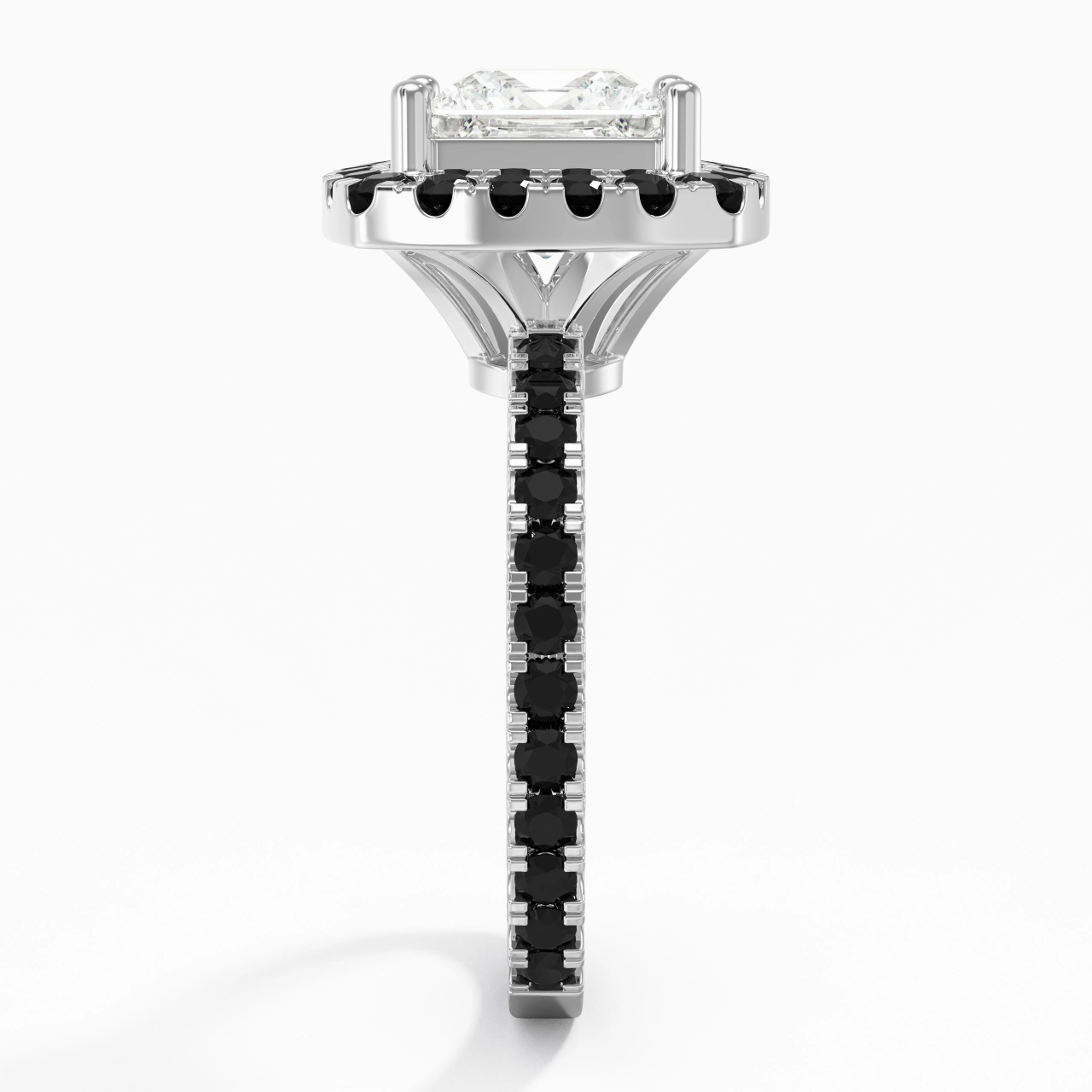 Delicado Princesa 2.00ct Circonio cúbico Anillo de Compromiso