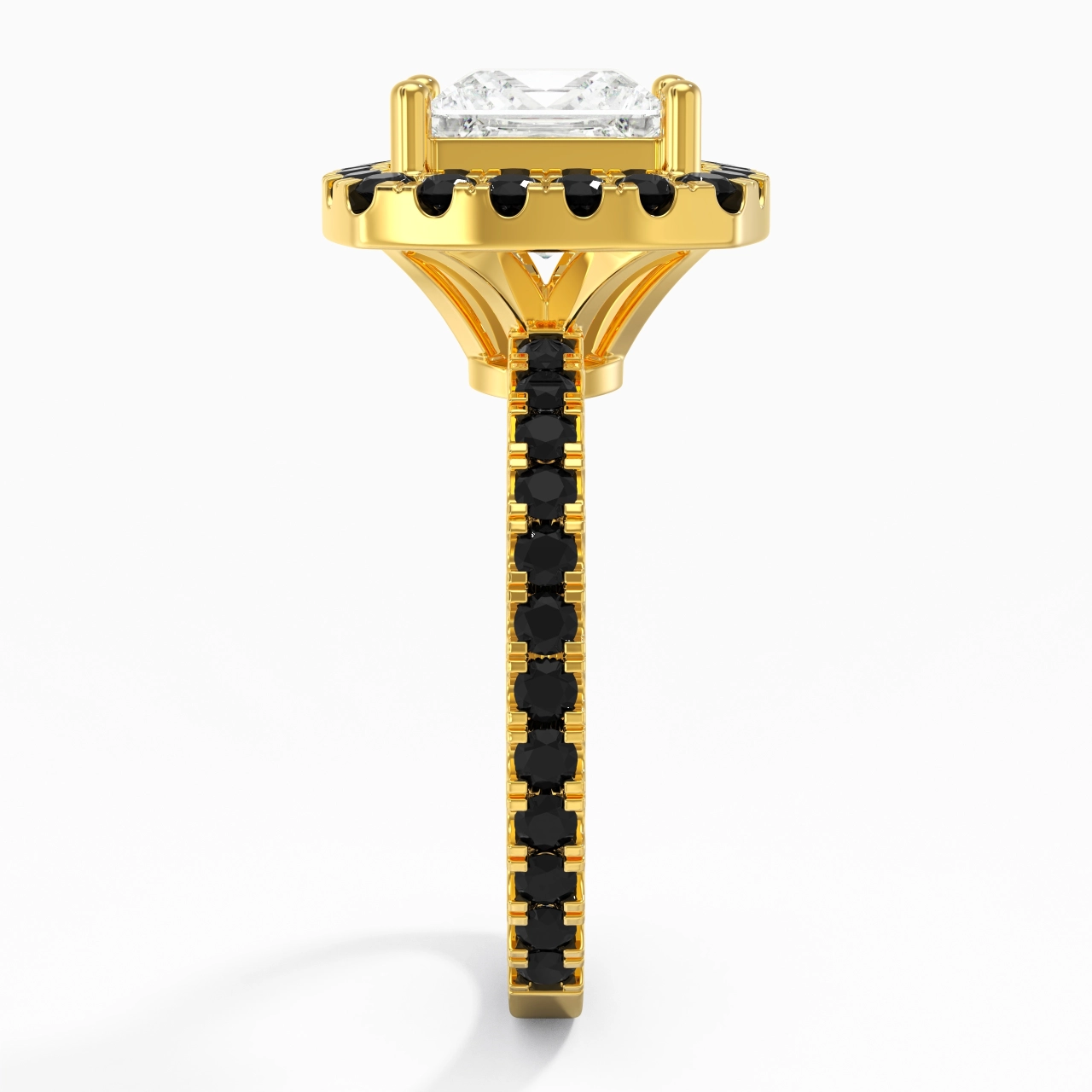 Délicat Princesse 2.00ct Zircon cubique Bague de fiançailles