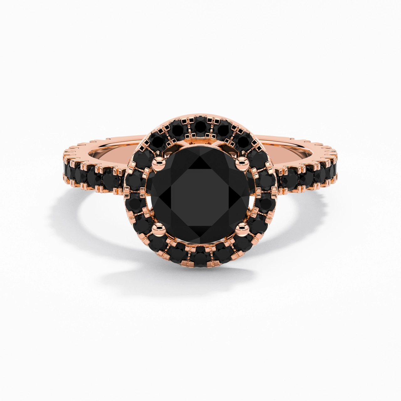 Delicado Redondo 1.50ct Circonio cúbico Anillo de Compromiso