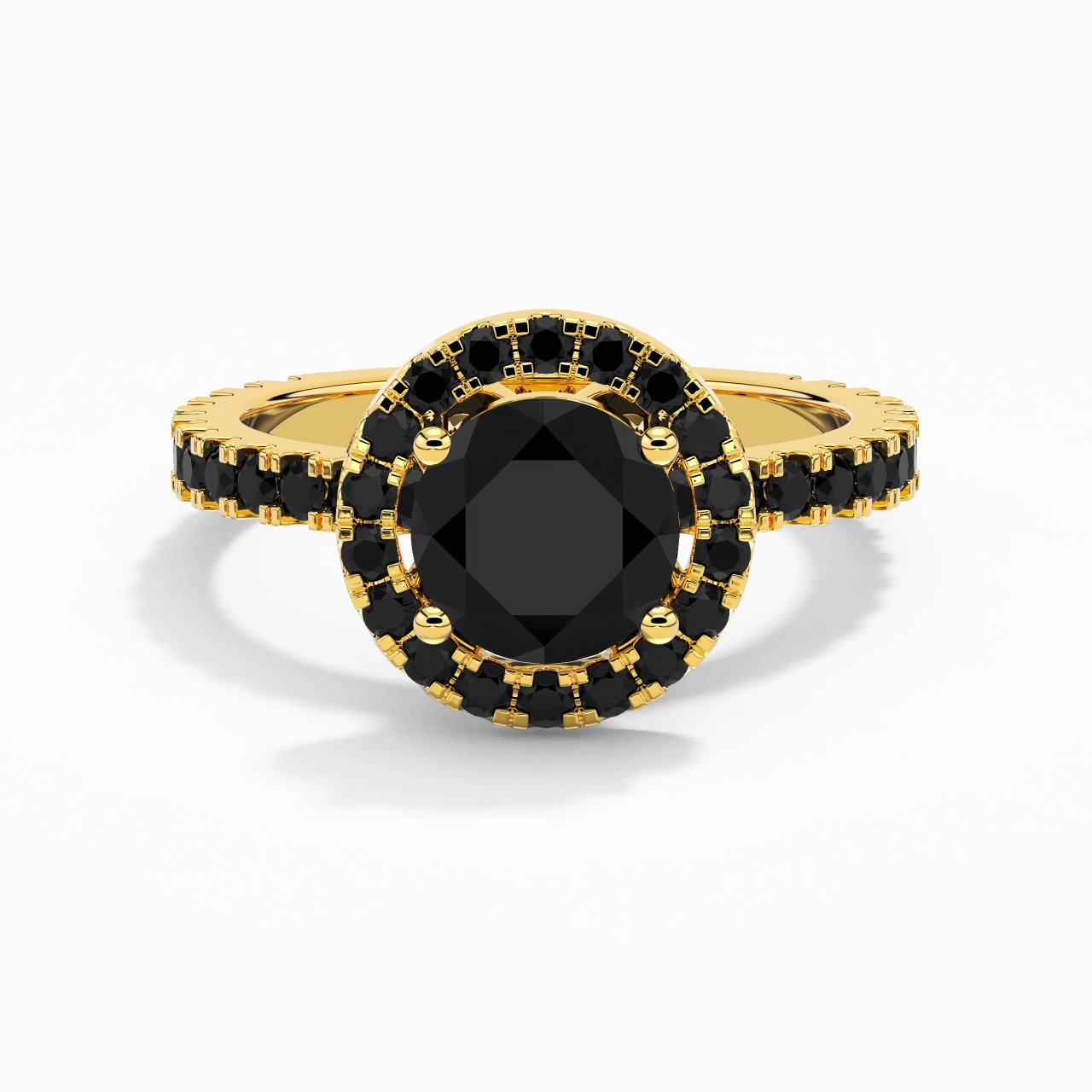 Délicat Rond 1.50ct Zircon cubique Bague de fiançailles