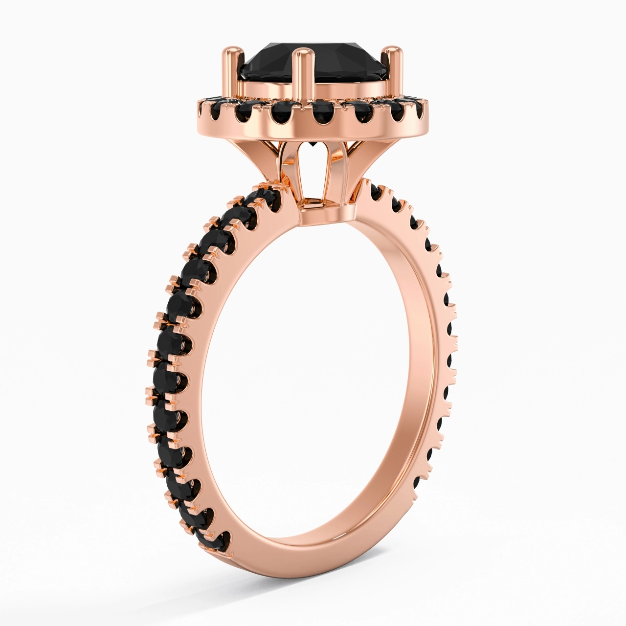 Delicado Redondo 1.50ct Circonio cúbico Anillo de Compromiso