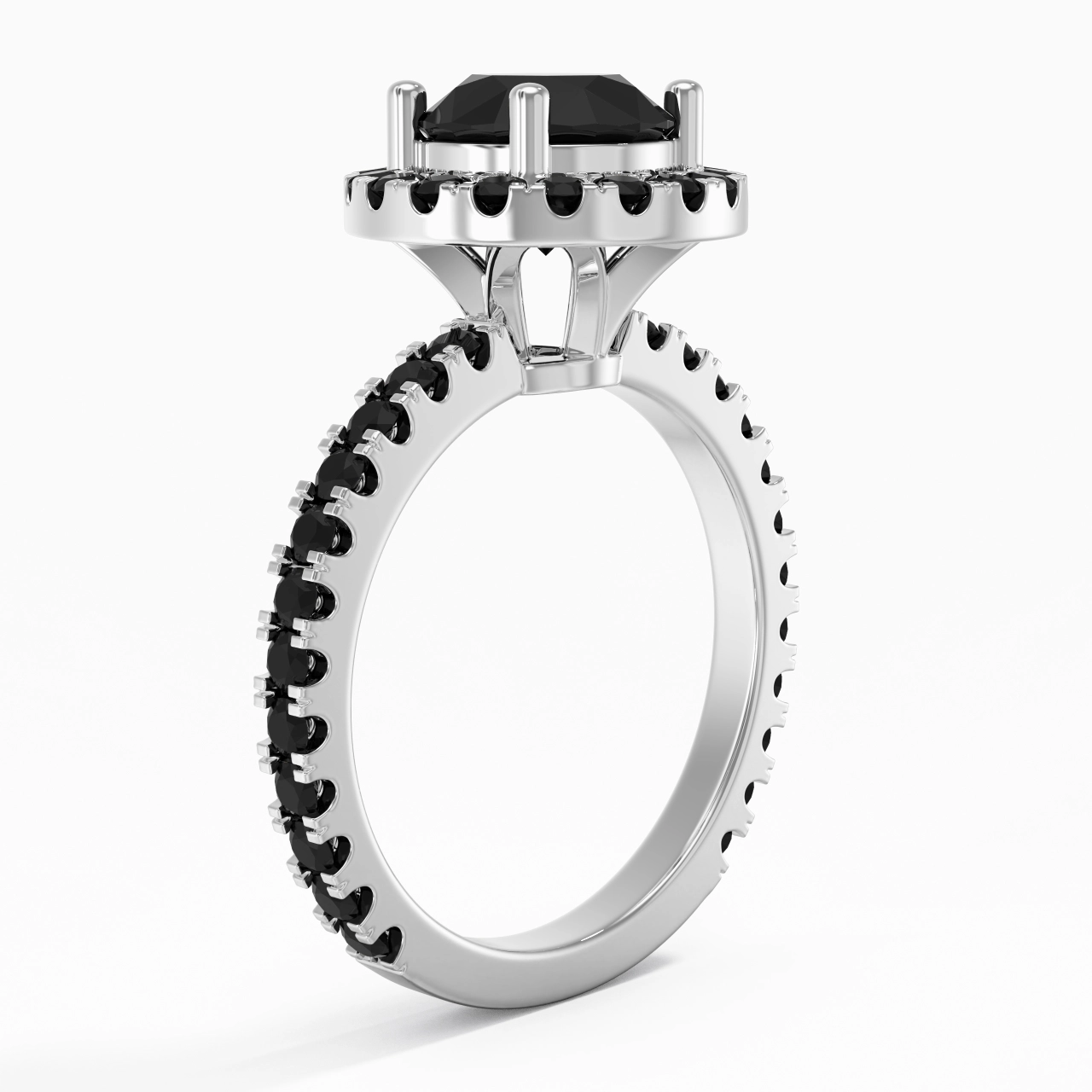 Delicado Redondo 1.50ct Circonio cúbico Anillo de Compromiso