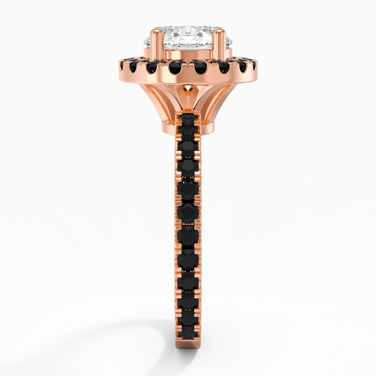 Delicado Redondo 1.50ct Circonio cúbico Anillo de Compromiso