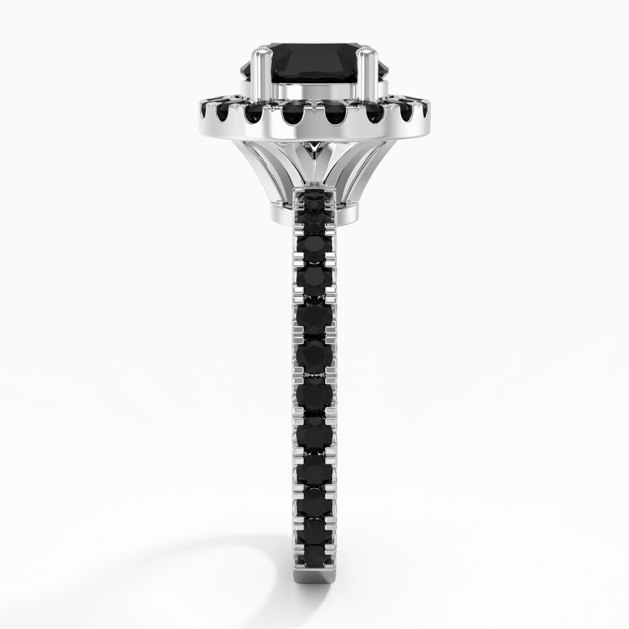 Delicado Redondo 1.50ct Circonio cúbico Anillo de Compromiso