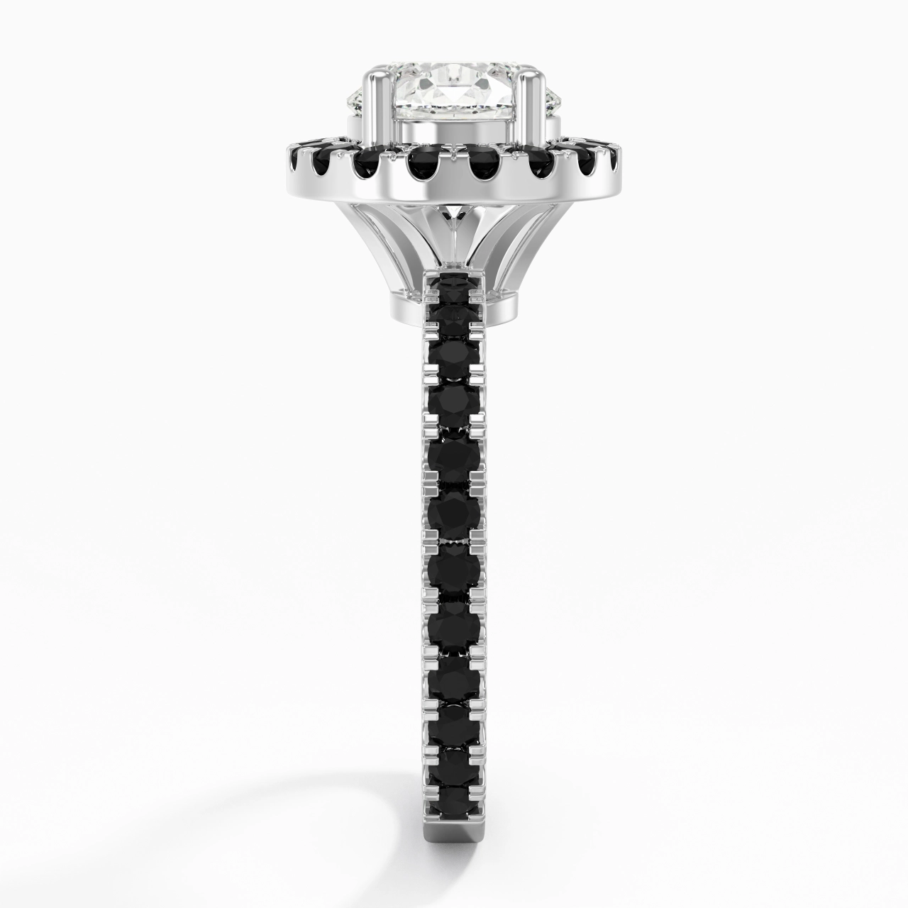 Delicado Redondo 1.50ct Circonio cúbico Anillo de Compromiso