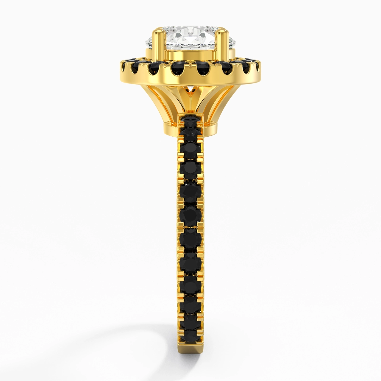 Delicado Redondo 1.50ct Circonio cúbico Anillo de Compromiso