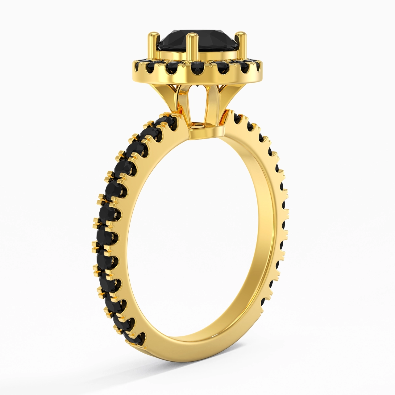 Delicado Redondo 1.00ct Circonio cúbico Anillo de Compromiso