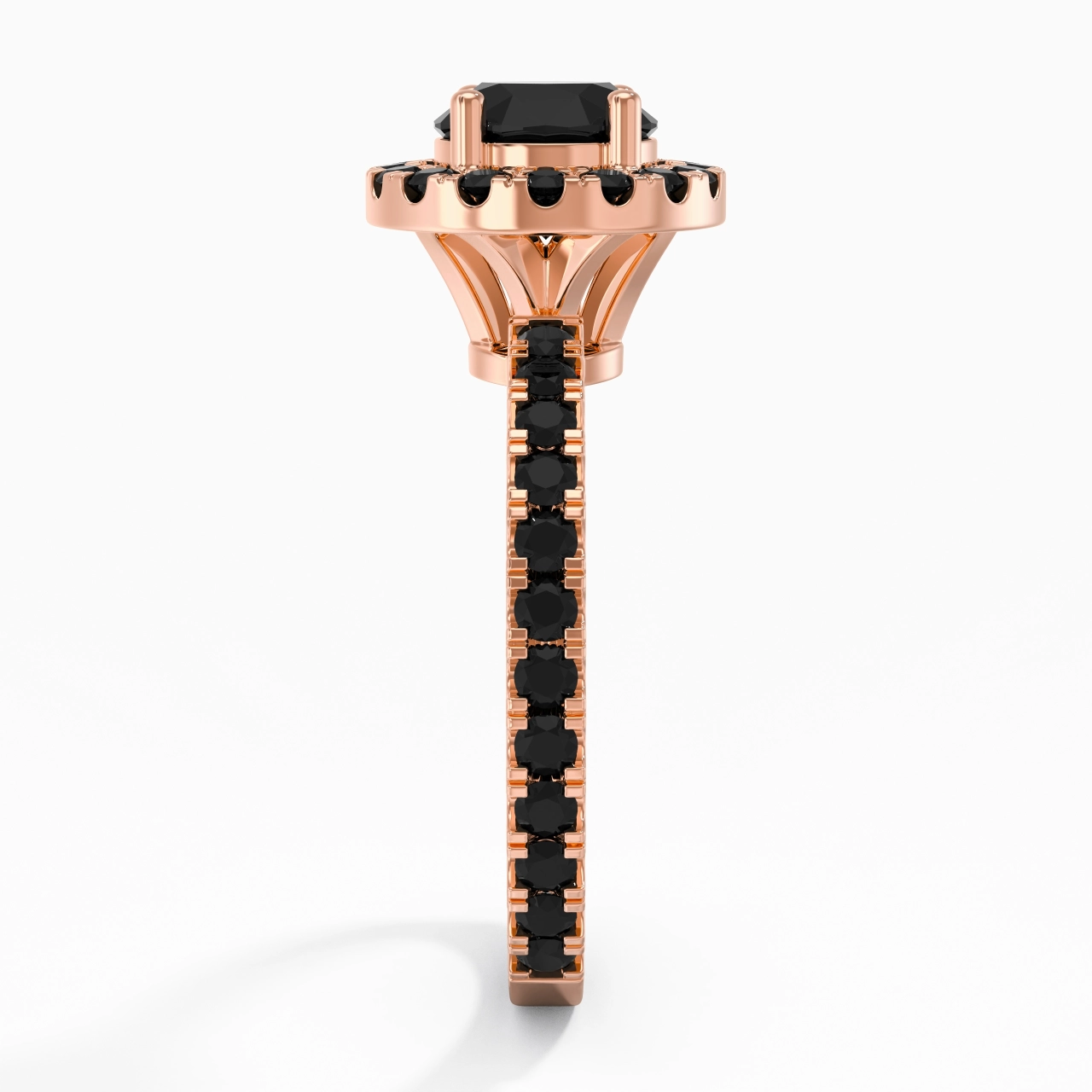 Delicado Redondo 1.00ct Circonio cúbico Anillo de Compromiso