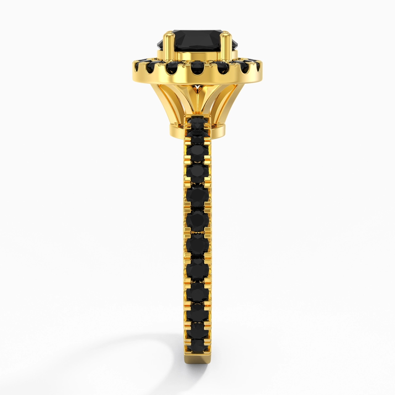 Delicado Redondo 1.00ct Circonio cúbico Anillo de Compromiso