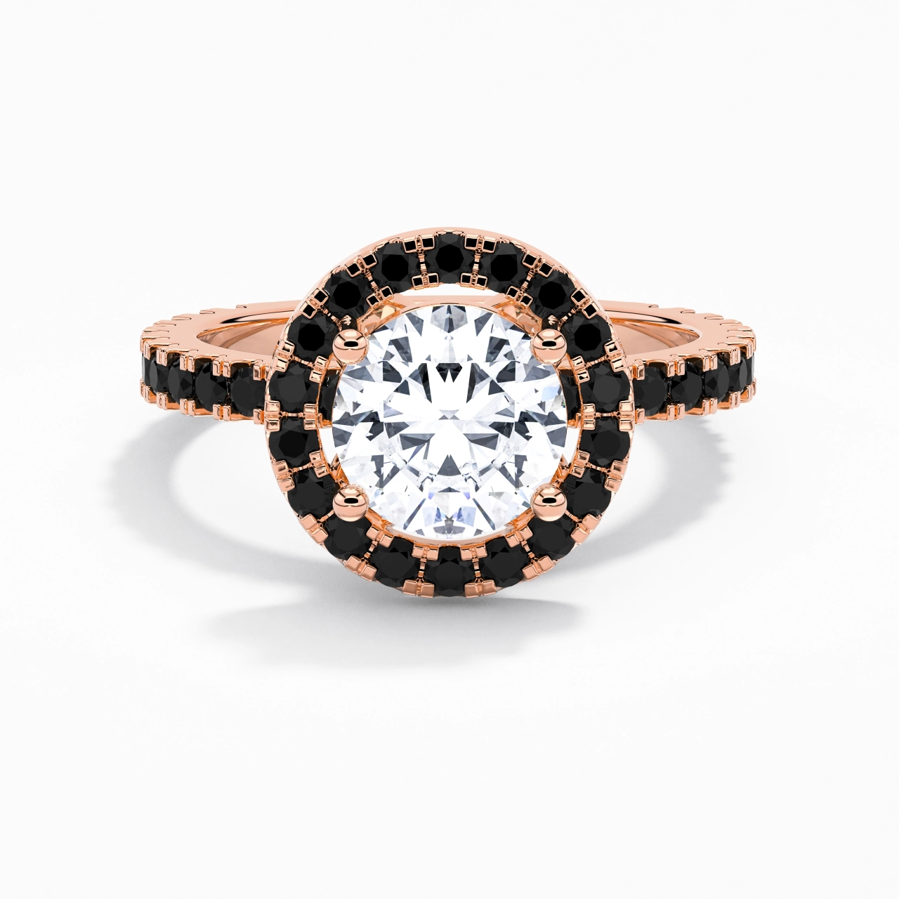 Délicat Rond 2.00ct Zircon cubique Bague de fiançailles