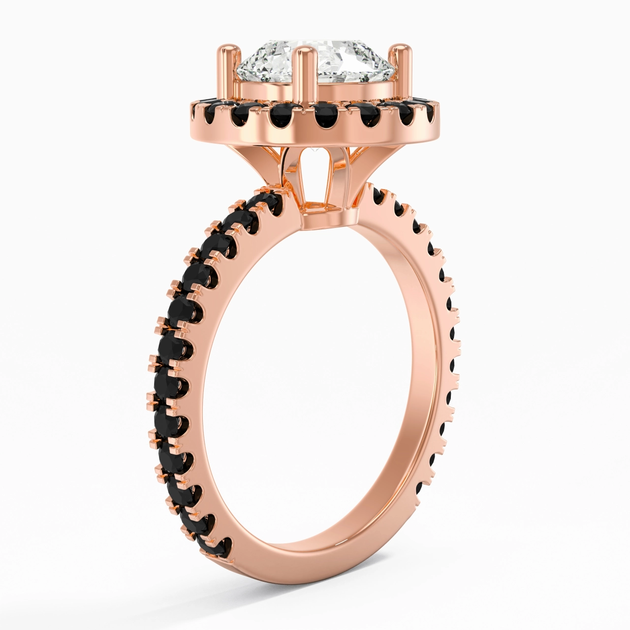 Délicat Rond 2.00ct Zircon cubique Bague de fiançailles