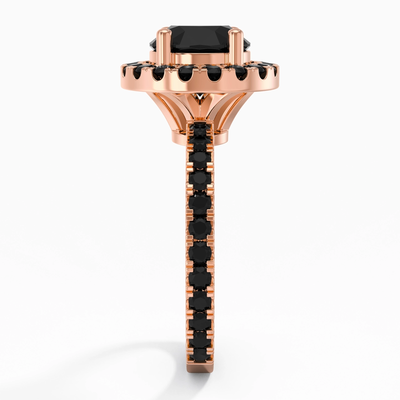 Delicado Redondo 2.00ct Circonio cúbico Anillo de Compromiso