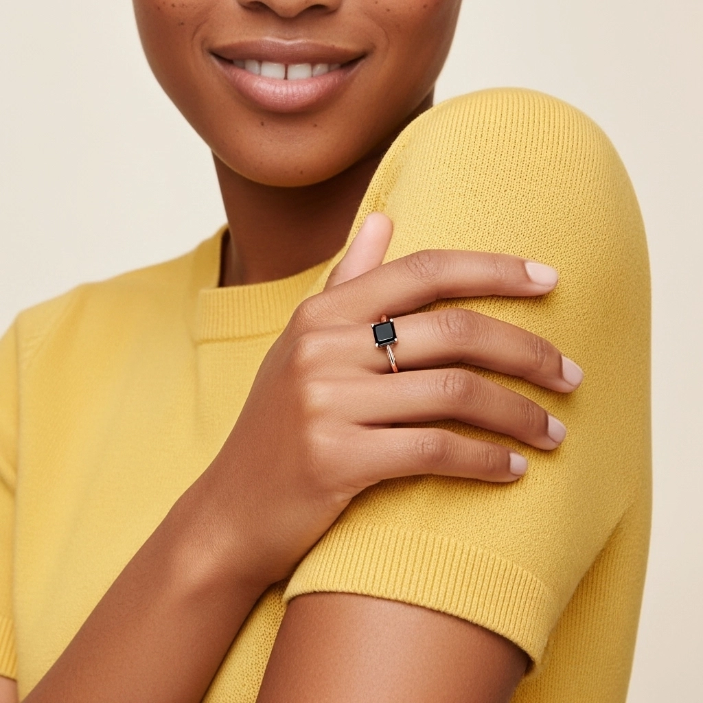 Understated Asscher 1.50ct Cubic Zirconia Engagement Ring