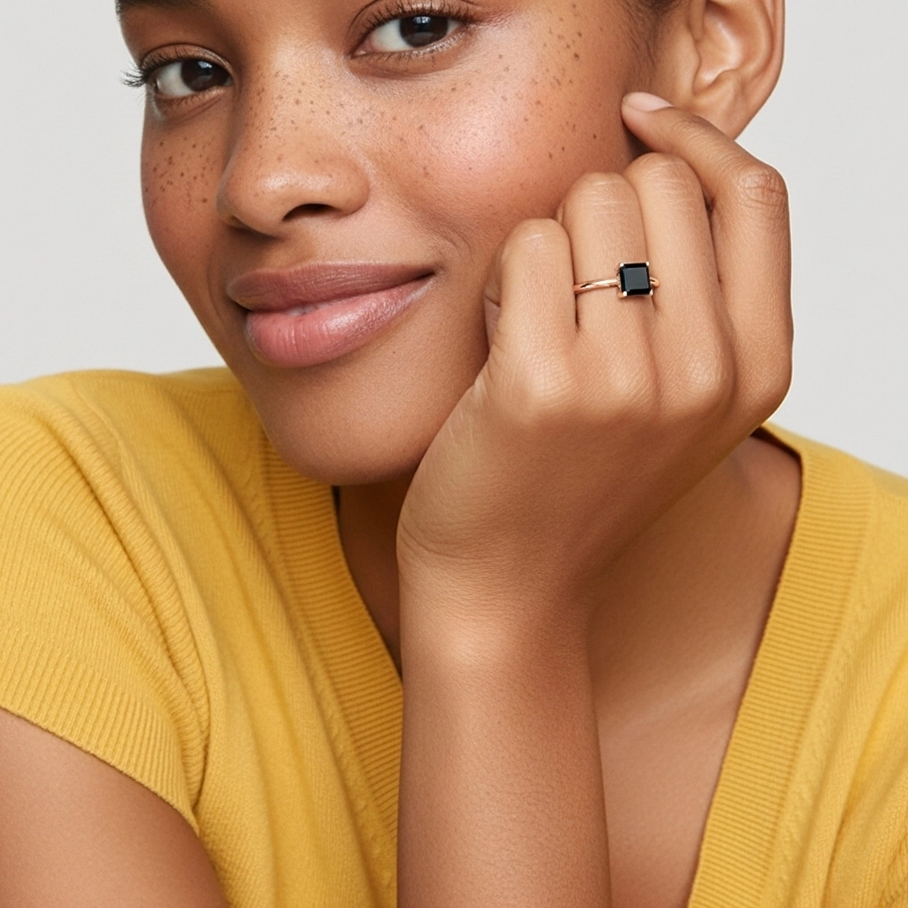 Understated Asscher 1.50ct Cubic Zirconia Engagement Ring