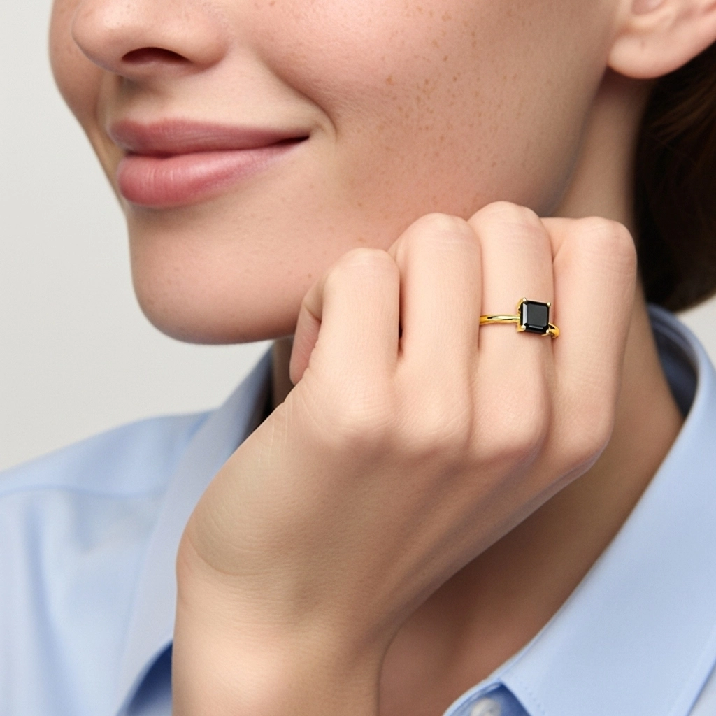 Understated Asscher 1.50ct Cubic Zirconia Engagement Ring