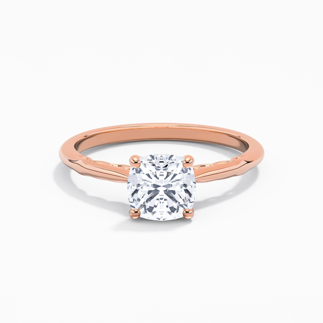 Understated Cushion 1.50ct Moissanite Engagement Ring