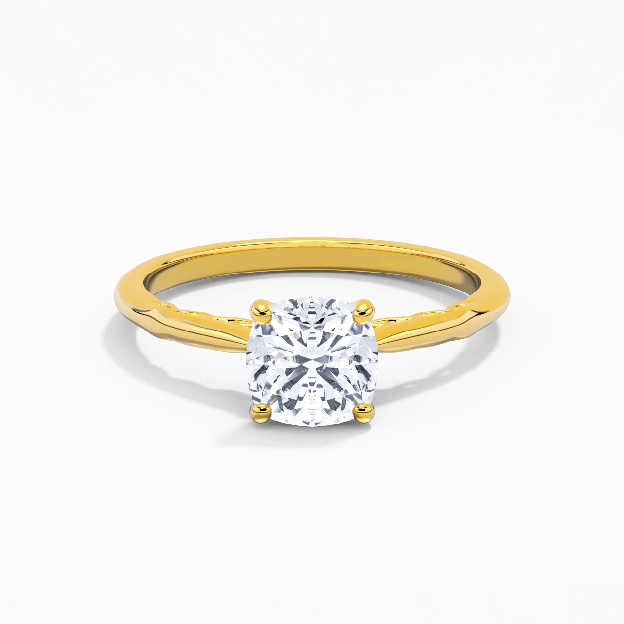 Understated Cushion 1.50ct Moissanite Engagement Ring