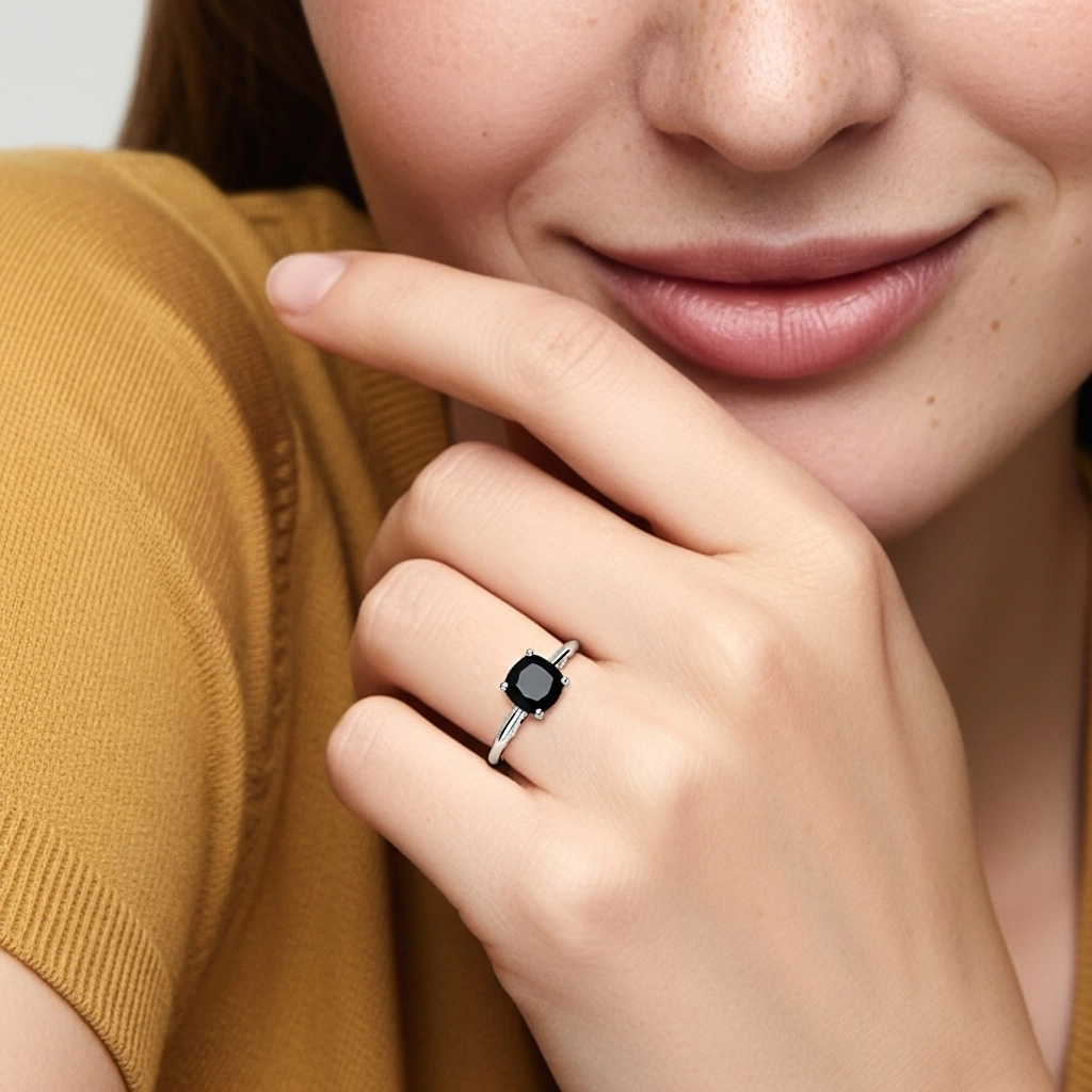 Understated Cushion 1.00ct Cubic Zirconia Engagement Ring