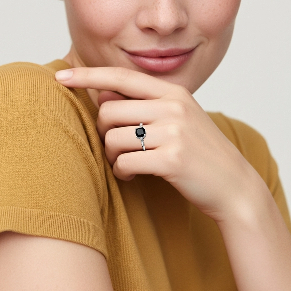 Understated Cushion 1.00ct Cubic Zirconia Engagement Ring