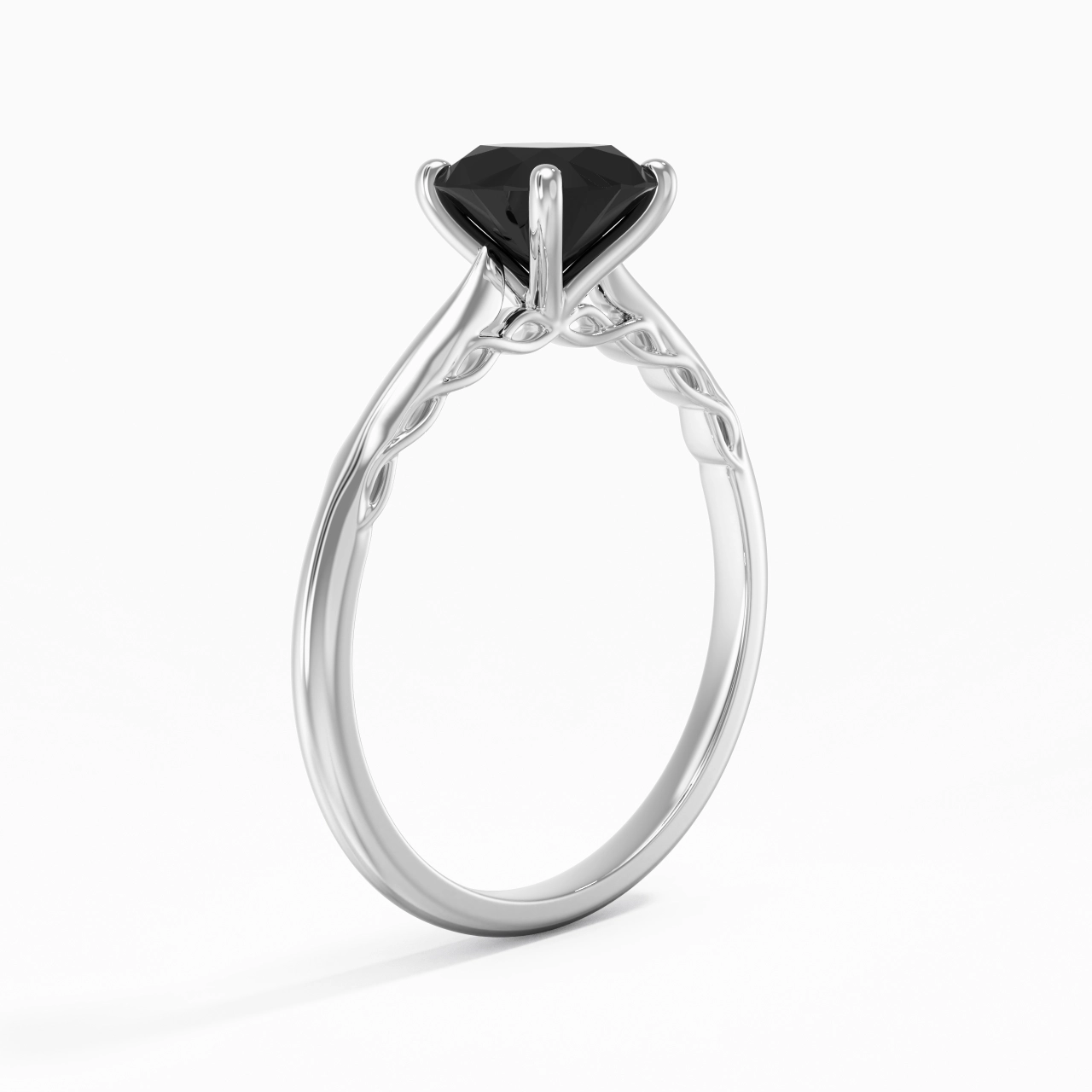 Understated Cushion 1.00ct Cubic Zirconia Engagement Ring